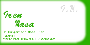 iren masa business card