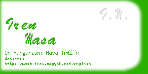 iren masa business card